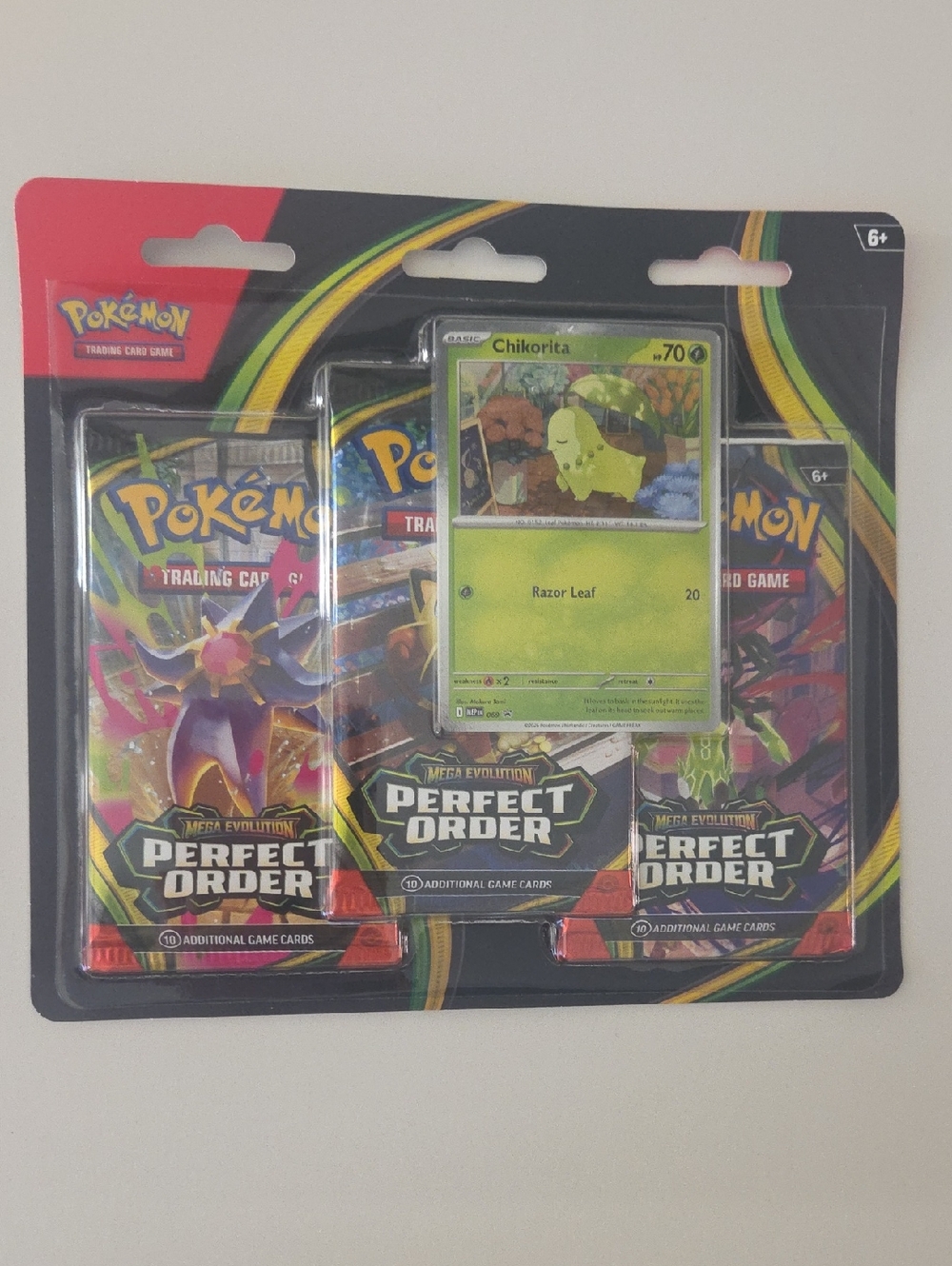 Pokémon TCG Perfect Order Blister Pack with Chikorita Promo